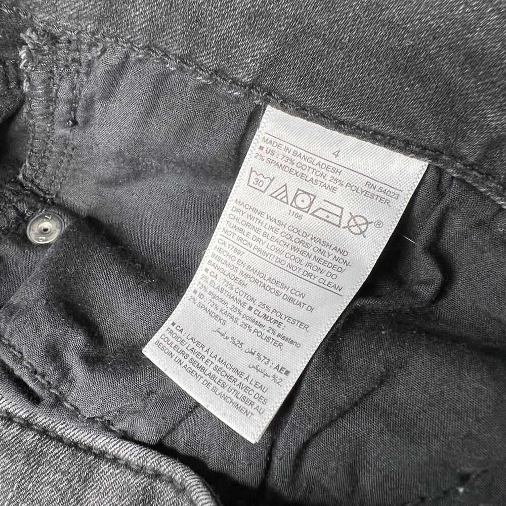 Old Navy Rockstar Super Skinny Black Stone Wash 4 - Picture 4 of 10